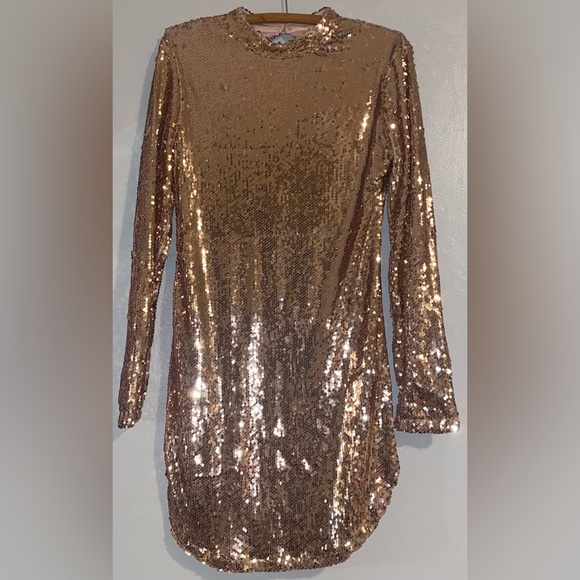 Fashion Nova Expose Sequin Dress Size: M - Picture 3 of 9